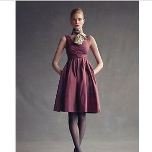 Banana Republic Plum Sleeveless Fit-and-Flare Dress.